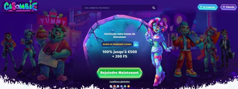 Casombie Casino choix bonus bienvenue