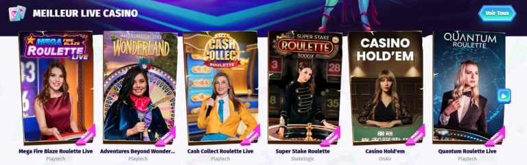 Casombie Casino jeux live